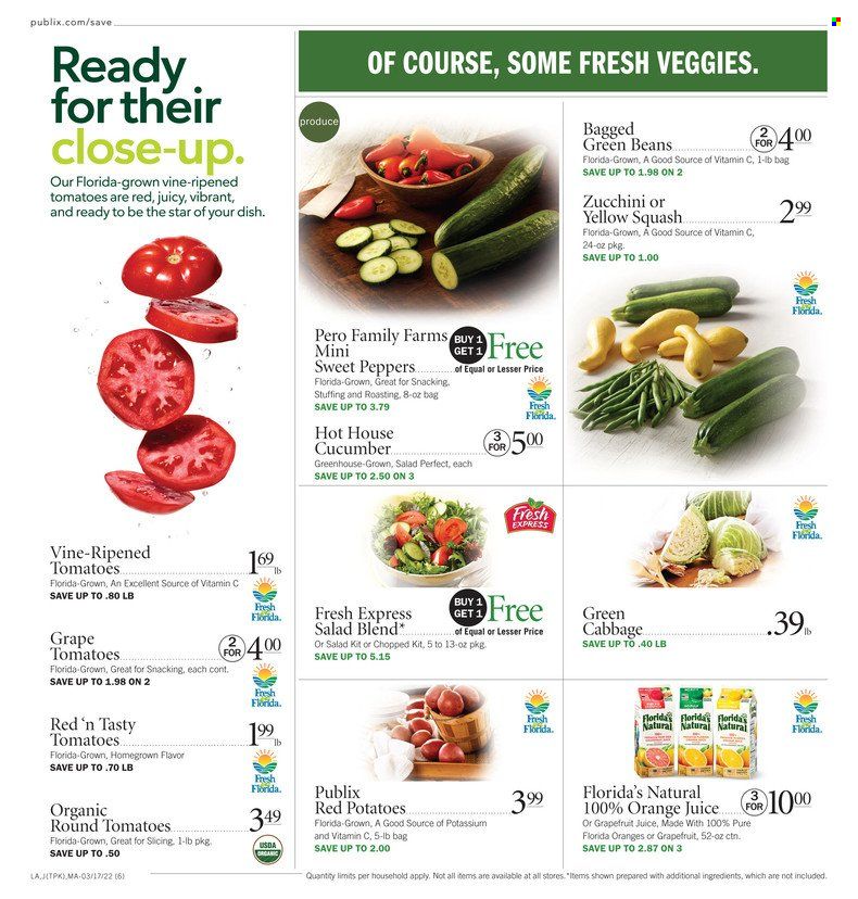 Publix (AL, FL, GA, NC, SC, TN) Weekly Ad Flyer March 17 to March 24