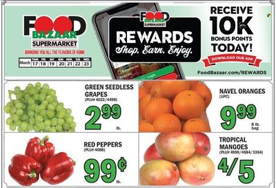 Food Bazaar (CT, NJ, NY) Weekly Ad Flyer March 17 to March 24