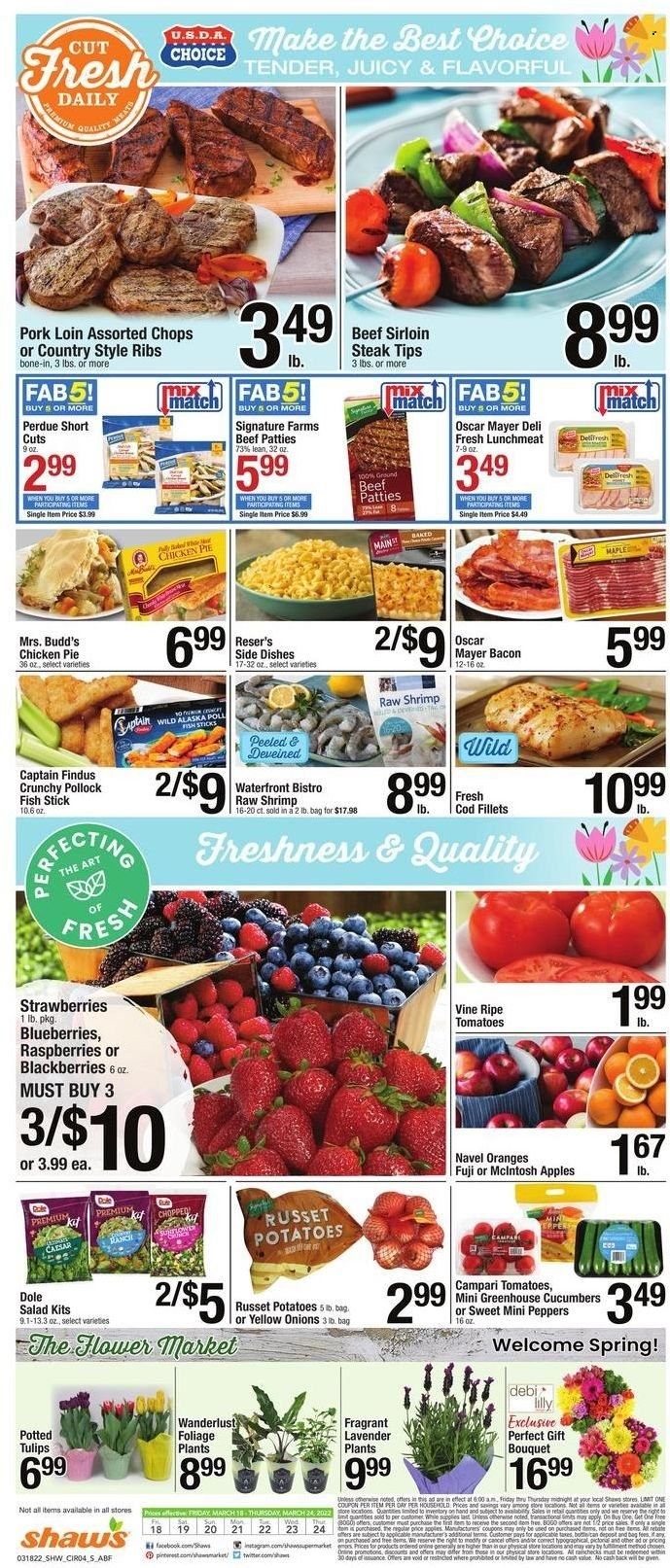 Shaw’s (MA, ME, NH, RI, VT) Weekly Ad Flyer March 17 to March 24