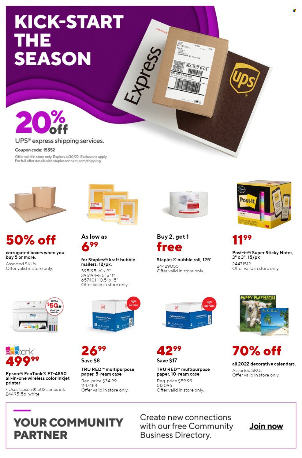 Staples Weekly Ad Flyer March 17 to March 24