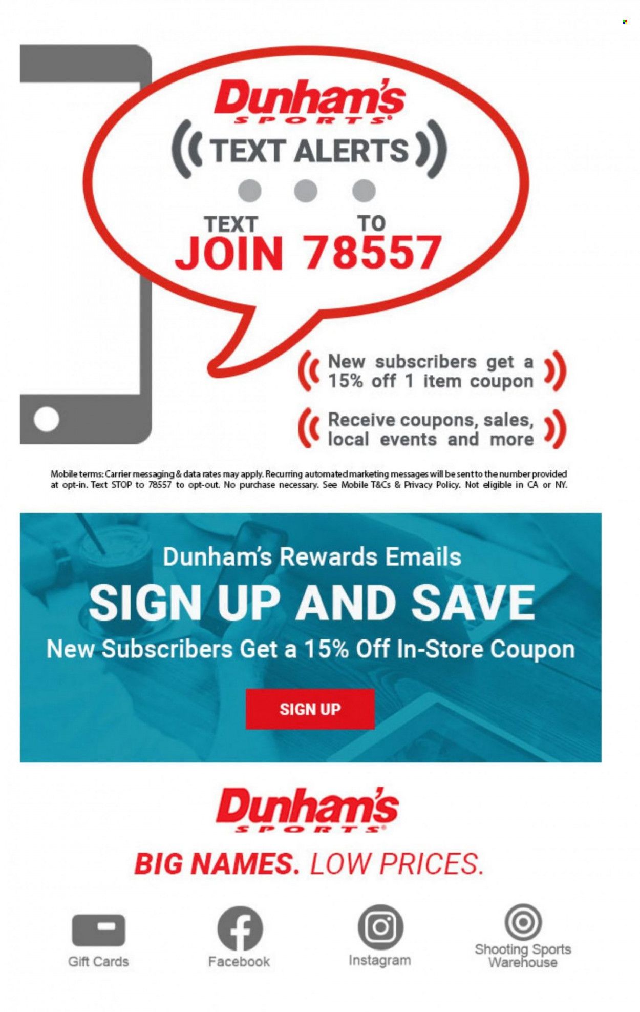 Dunham's Sports (MI, OH) Weekly Ad Flyer March 18 to March 25
