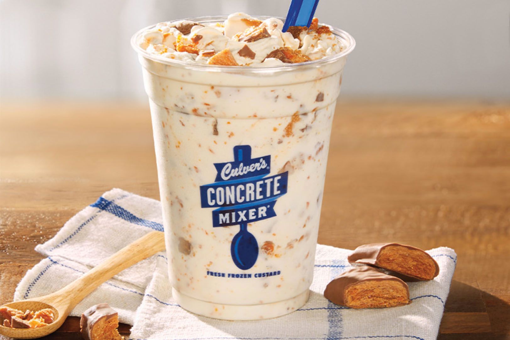 The Butterfinger Concrete Mixer is Now Back at Culver’s this Spring The Butterfinger Concrete Mixer is Now Back at Culver’s this Spring