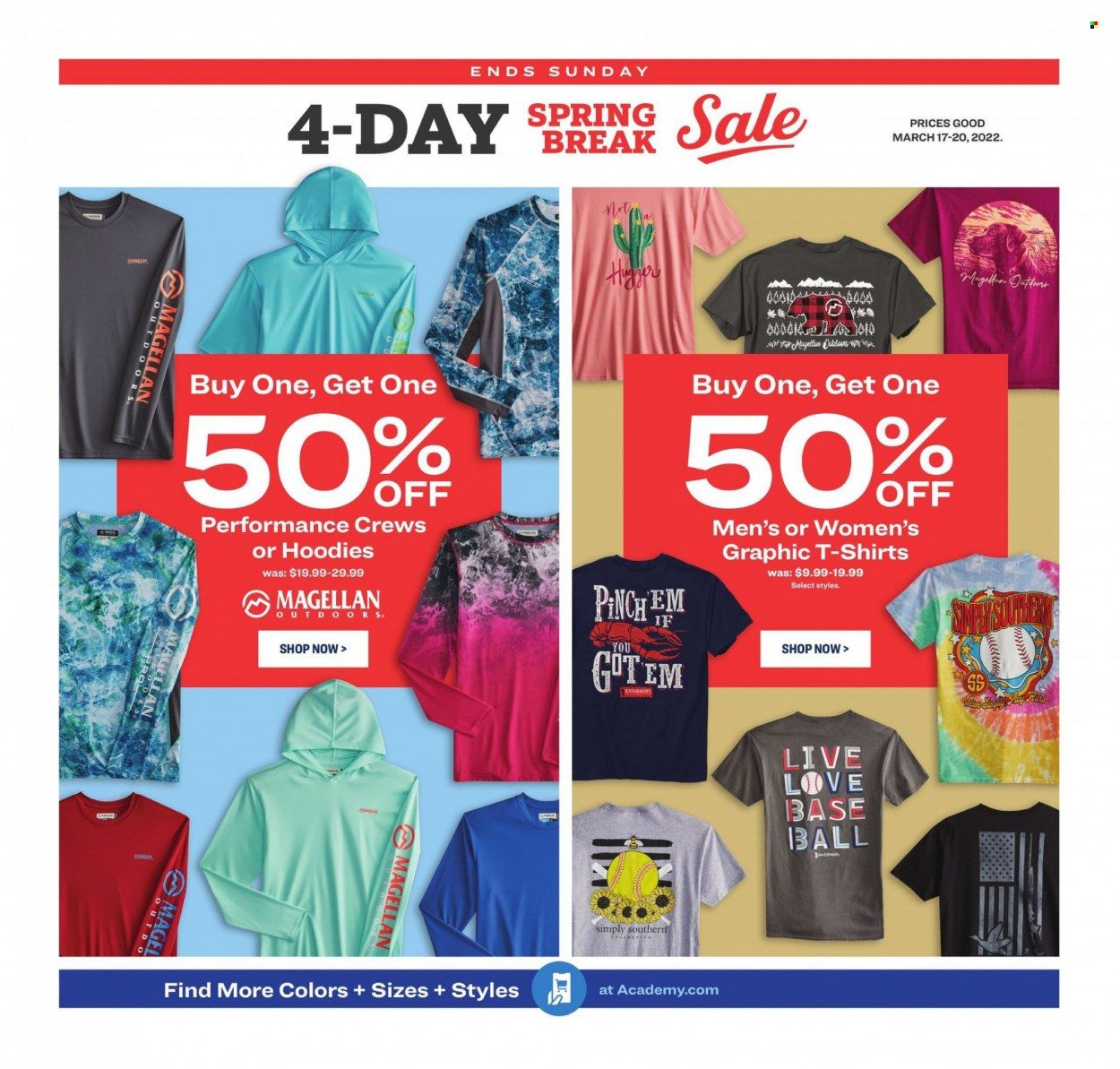 Academy Sports (AL, AR, GA, LA, MO, NC, SC, TN, TX) Weekly Ad Flyer March 21 to March 28