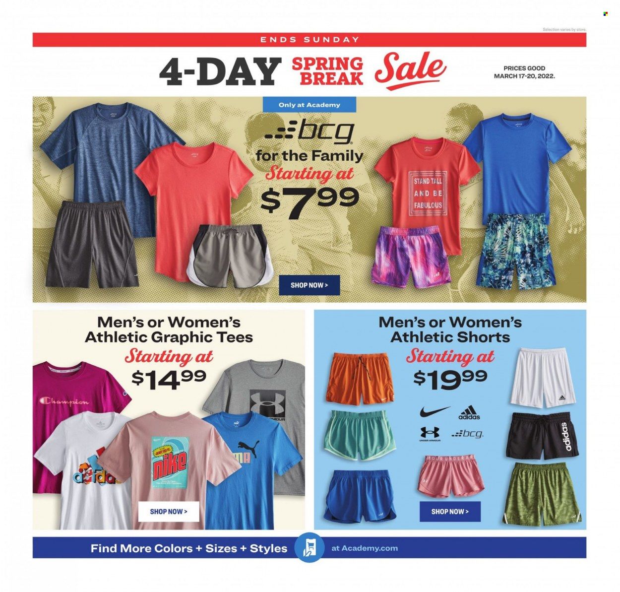 Academy Sports (AL, AR, GA, LA, MO, NC, SC, TN, TX) Weekly Ad Flyer March 21 to March 28
