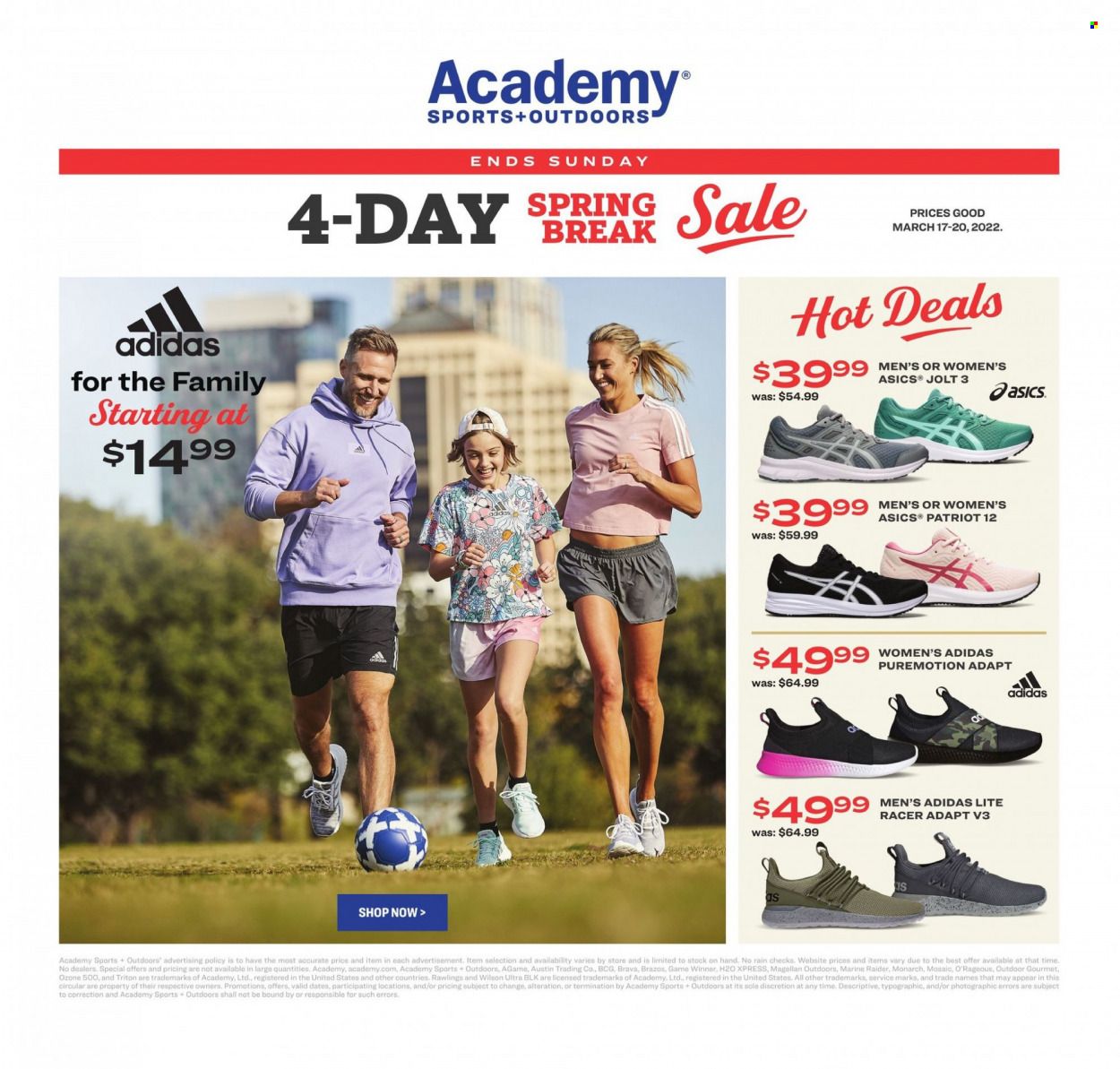 Academy Sports (AL, AR, GA, LA, MO, NC, SC, TN, TX) Weekly Ad Flyer March 21 to March 28