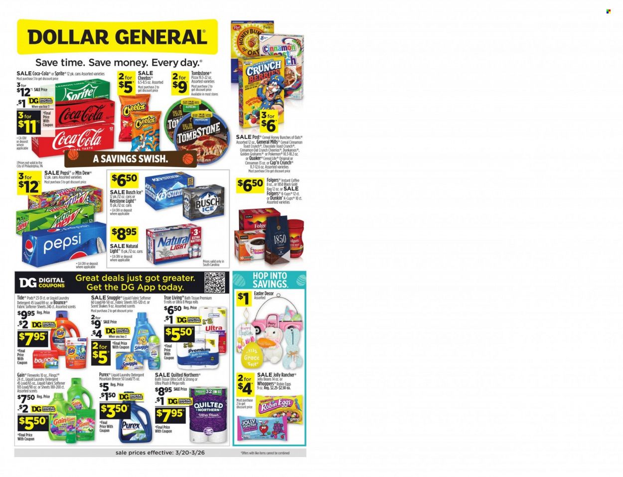Dollar General (SC) Weekly Ad Flyer March 21 to March 28