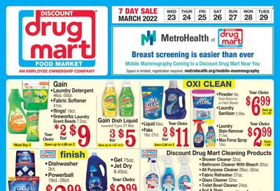 Discount Drug Mart (OH) Weekly Ad Flyer March 22 to March 29
