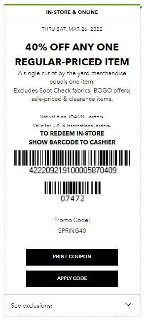 JOANN Weekly Ad Flyer March 23 to March 30