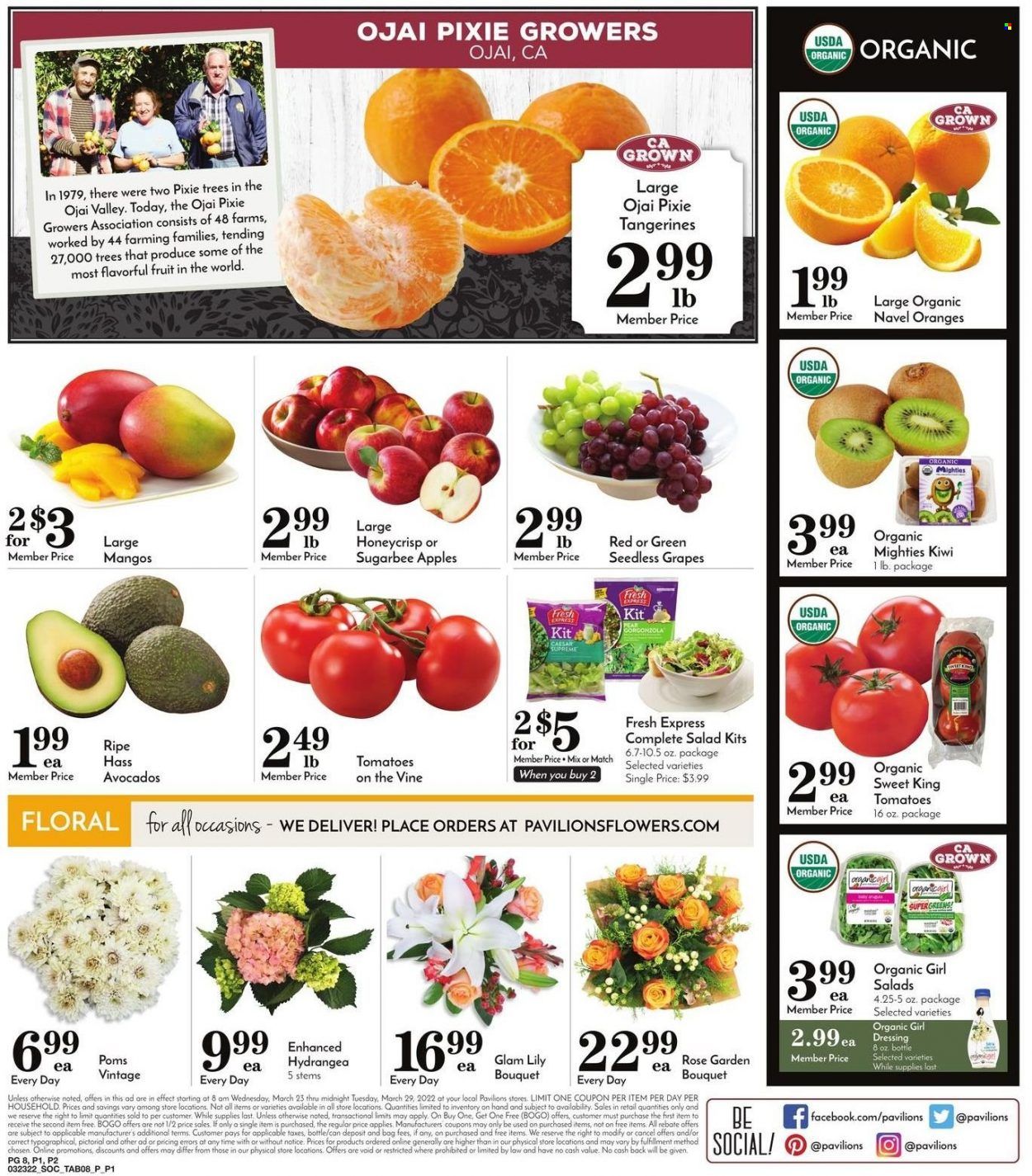 Pavilions (CA) Weekly Ad Flyer March 23 to March 30