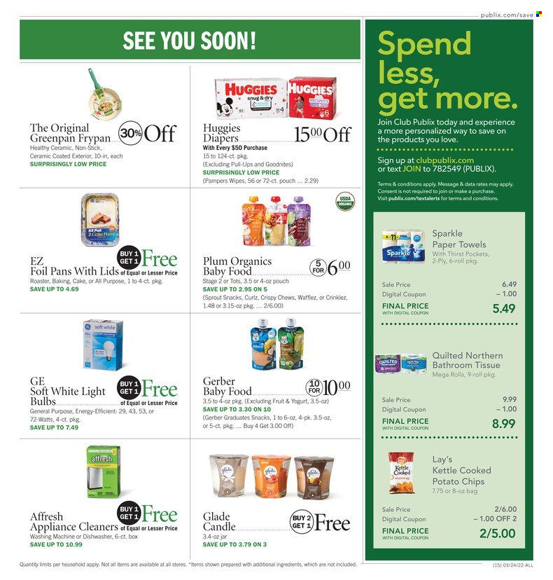 Publix (AL, FL, GA, NC, SC, TN) Weekly Ad Flyer March 24 to March 31