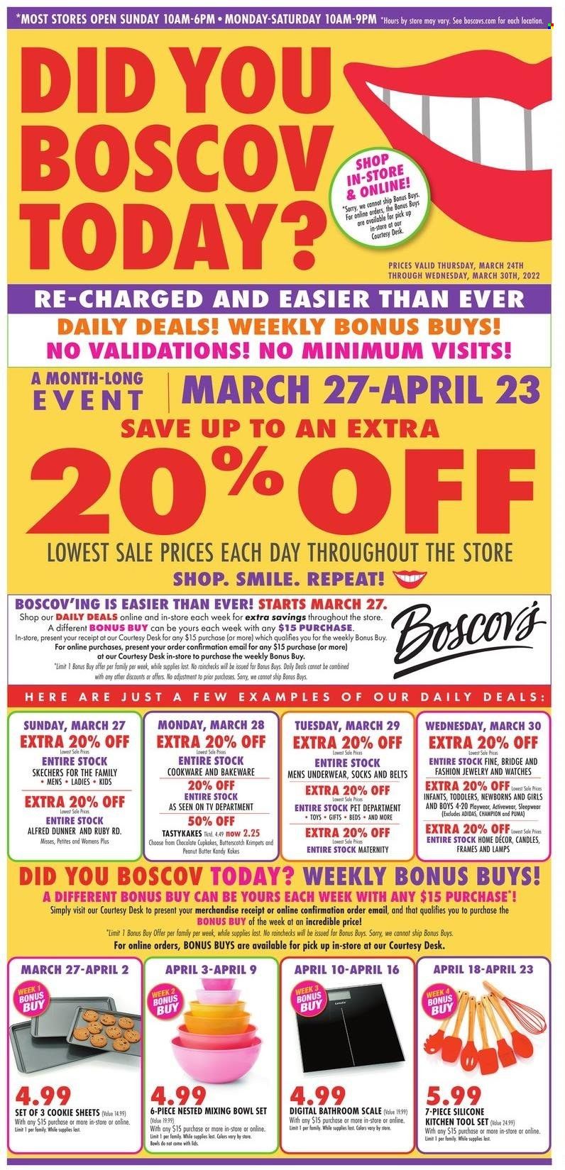 Boscov's (CT, DE, MD, NJ, NY, PA) Weekly Ad Flyer March 24 to March 31
