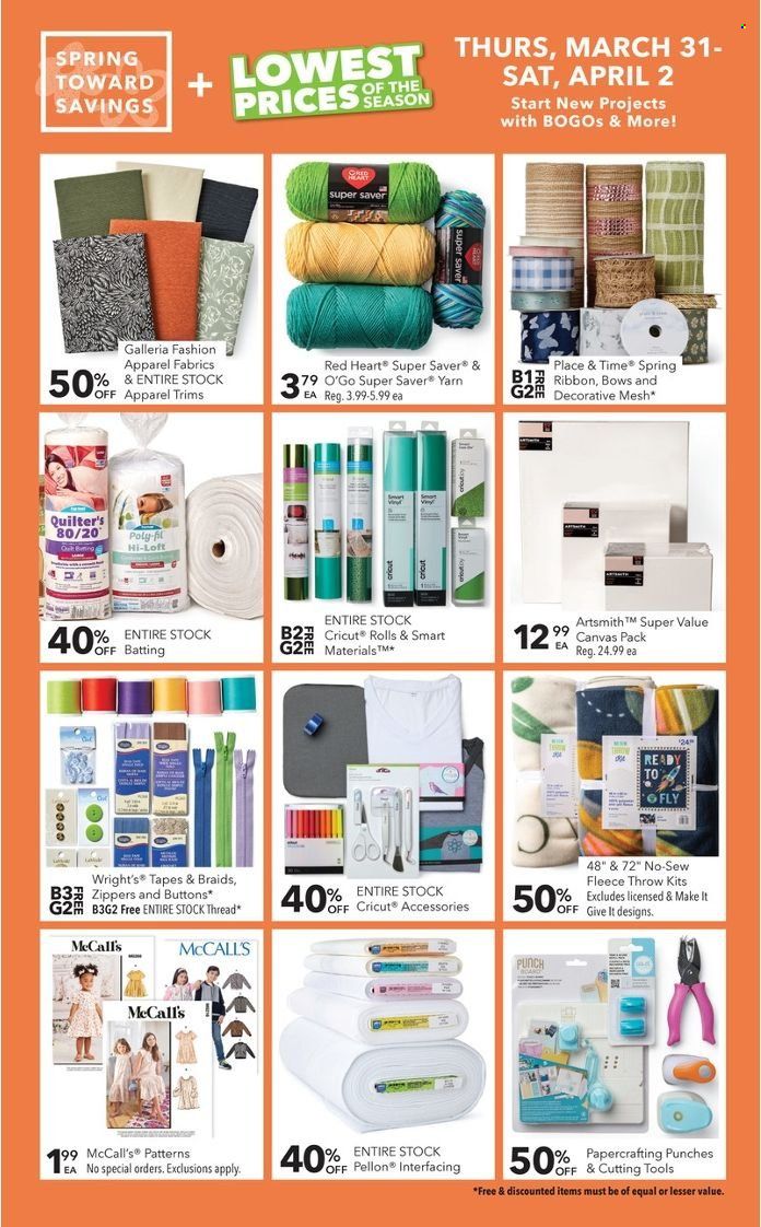 JOANN Weekly Ad Flyer March 24 to March 31