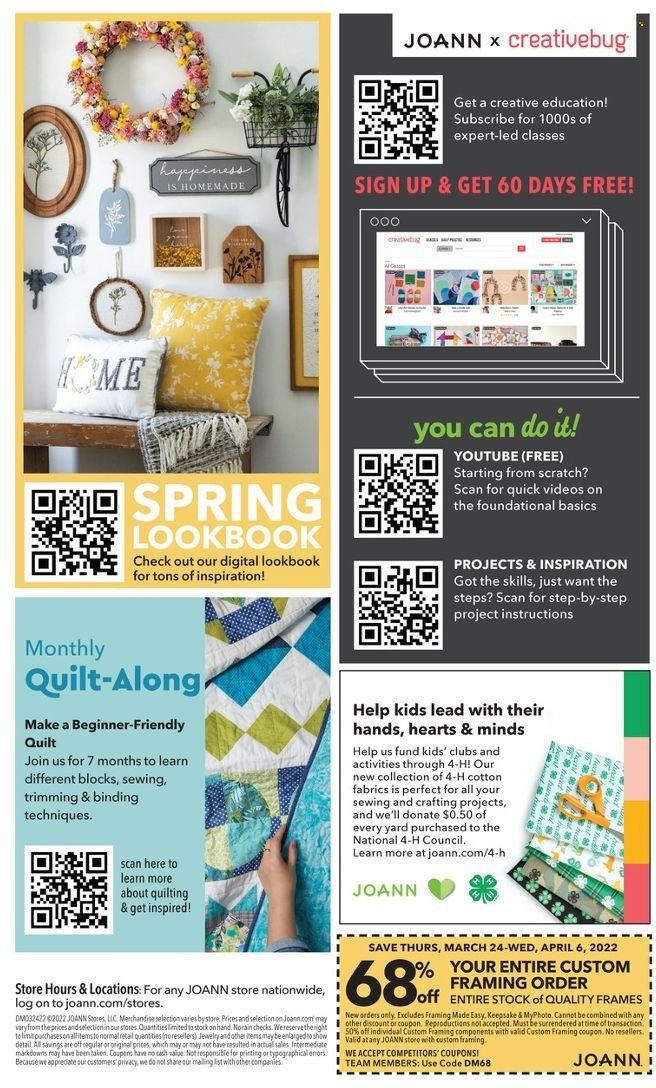 JOANN Weekly Ad Flyer March 24 to March 31