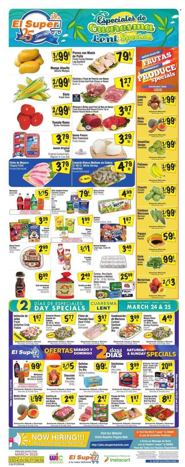 El Super (CA, NM, NV, TX) Weekly Ad Flyer March 24 to March 31