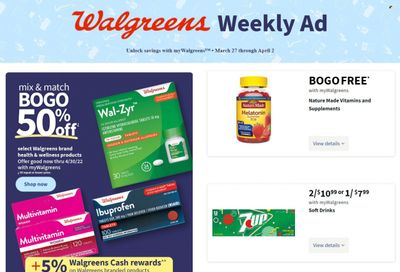 Walgreens Weekly Ad Flyer March 25 to April 1
