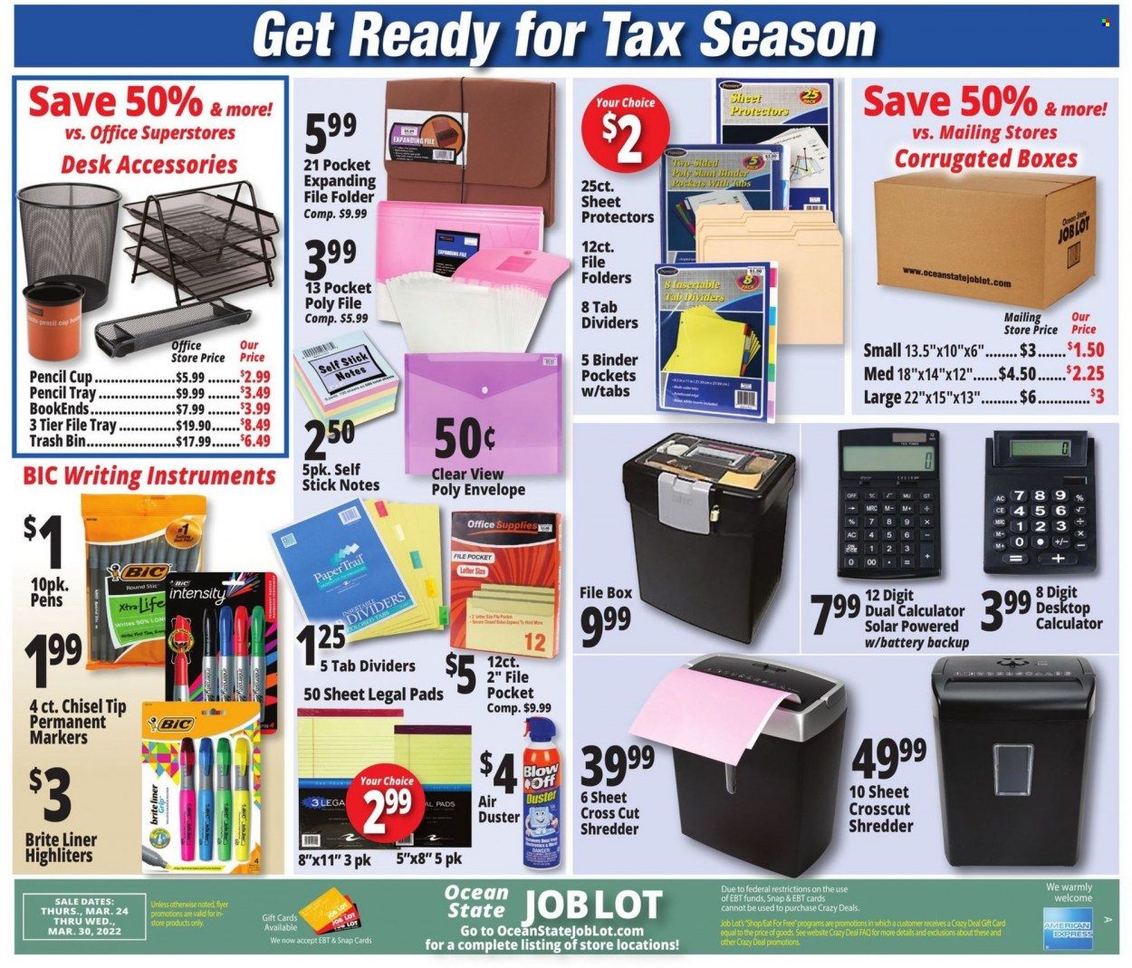 Ocean State Job Lot (CT, MA, ME, NH, NJ, NY, RI) Weekly Ad Flyer March 25 to April 1