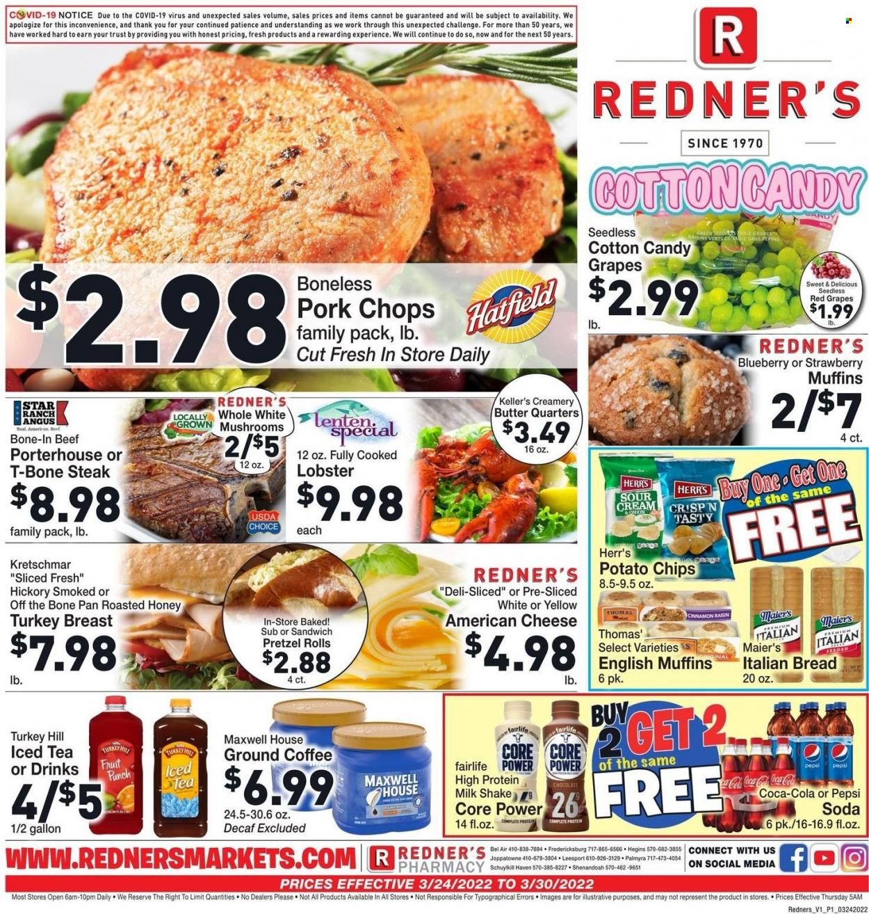 Redner's Markets (DE, MD, PA) Weekly Ad Flyer March 25 to April 1