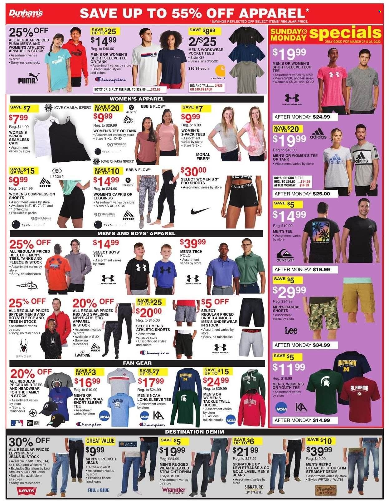 Dunham's Sports Weekly Ad Flyer March 25 to April 1