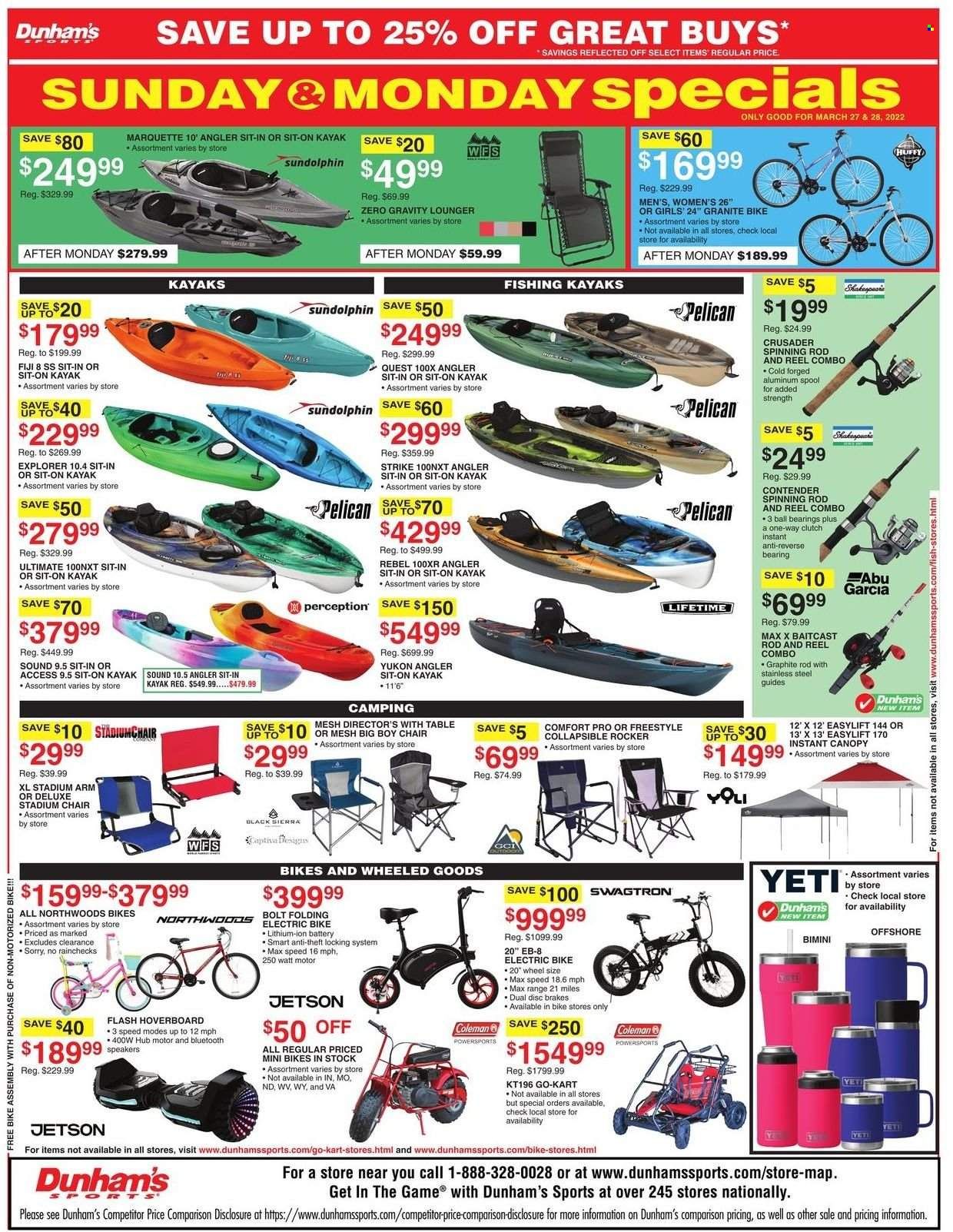 Dunham's Sports Weekly Ad Flyer March 25 to April 1