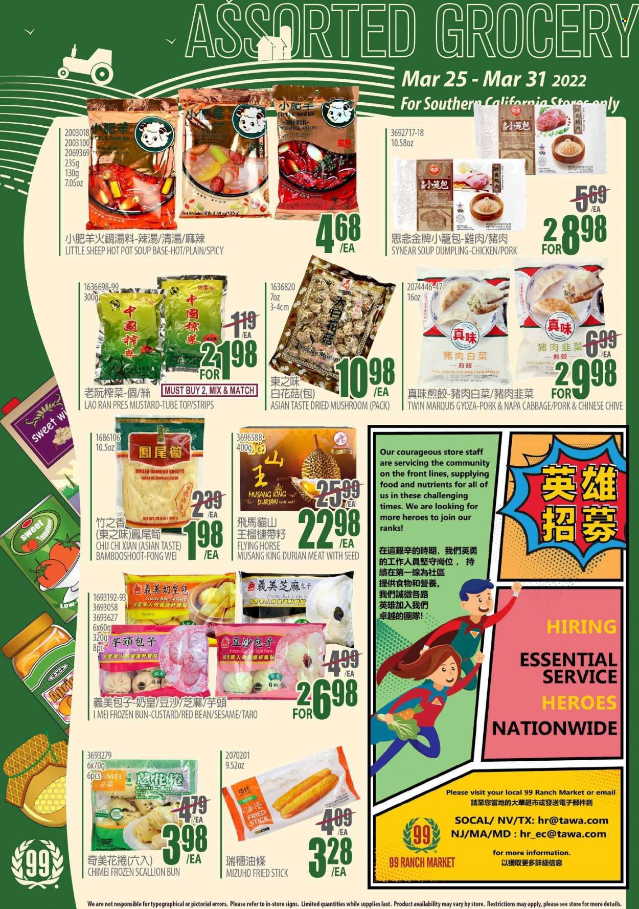 99 Ranch Market (CA) Weekly Ad Flyer March 25 to April 1
