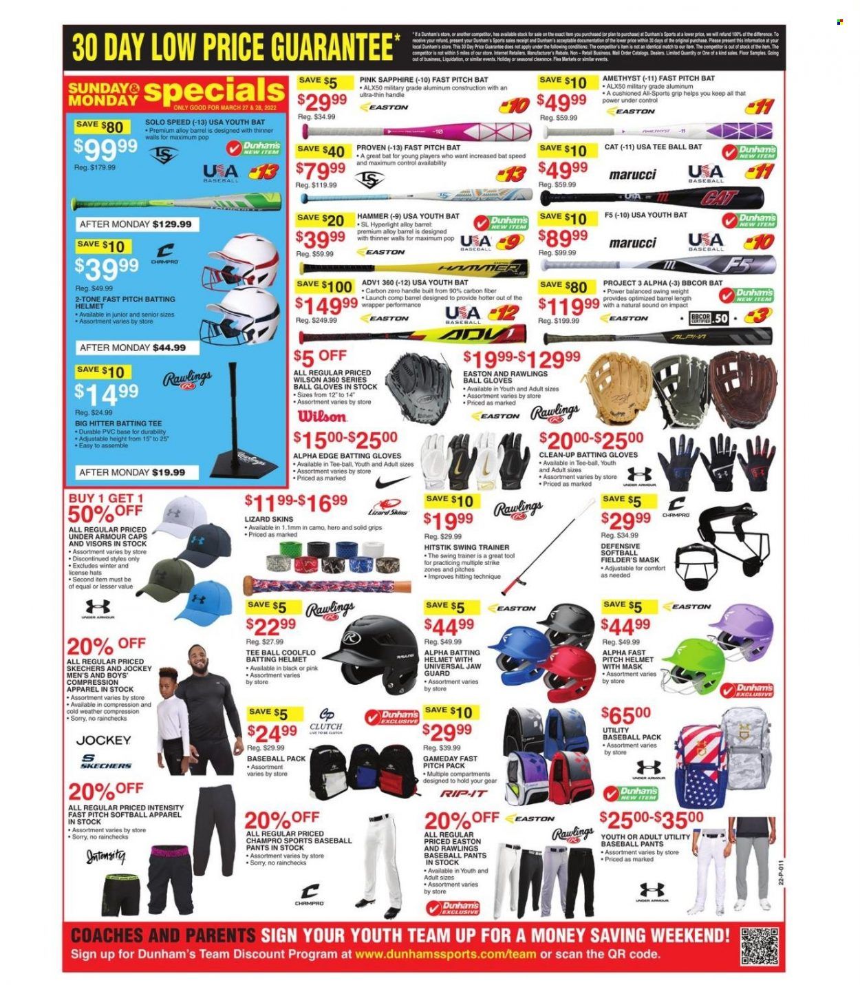 Dunham's Sports (MI, PA, WI) Weekly Ad Flyer March 28 to April 4