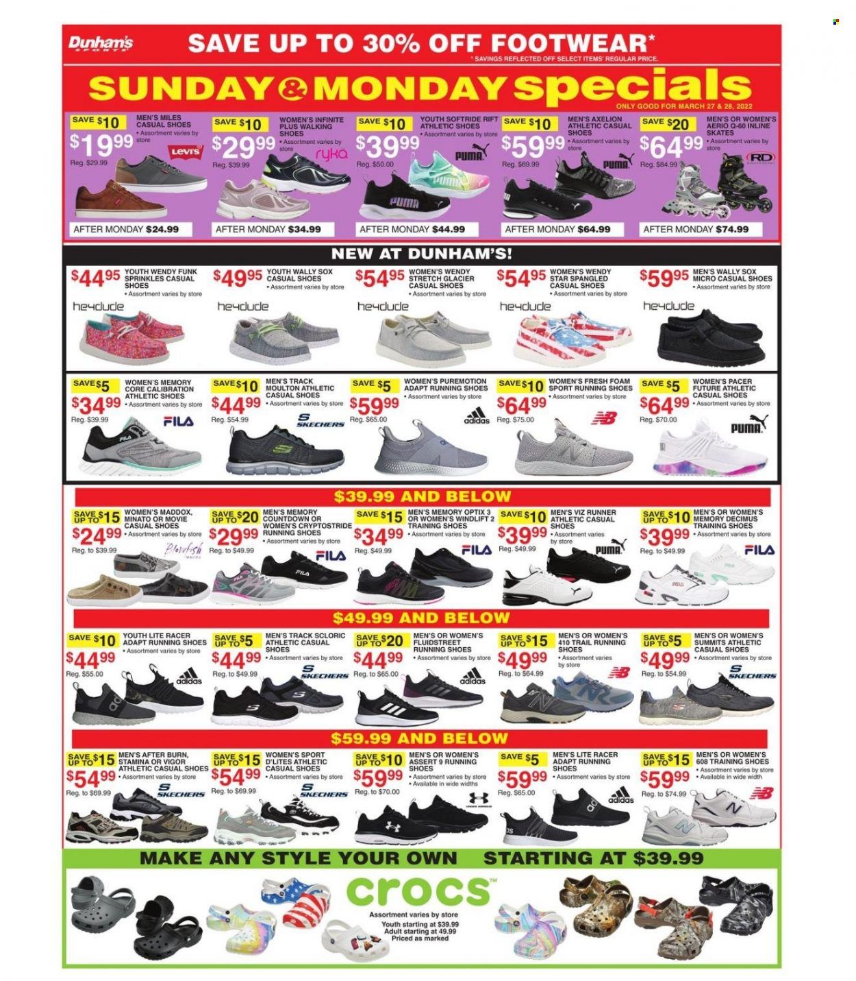 Dunham's Sports (TN) Weekly Ad Flyer March 28 to April 4