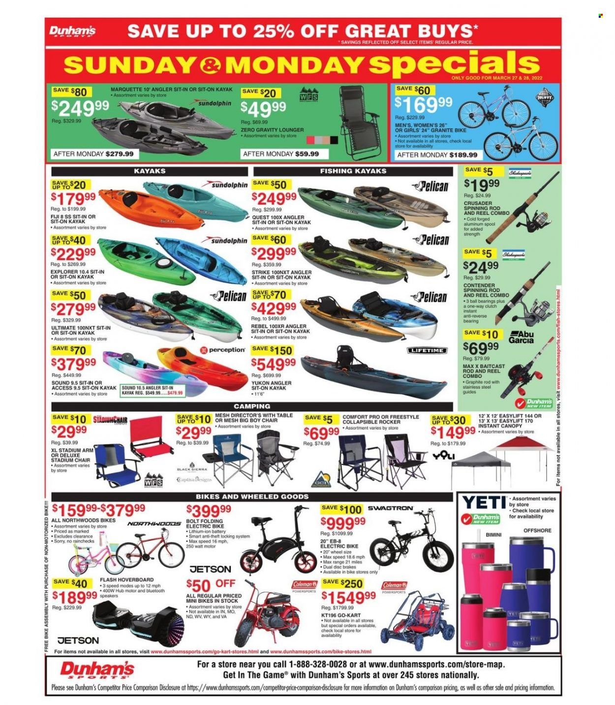 Dunham's Sports (TN) Weekly Ad Flyer March 28 to April 4