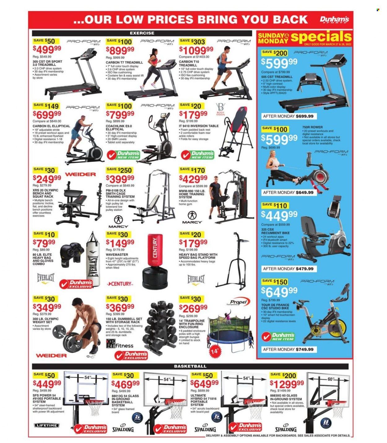 Dunham's Sports (WI) Weekly Ad Flyer March 28 to April 4