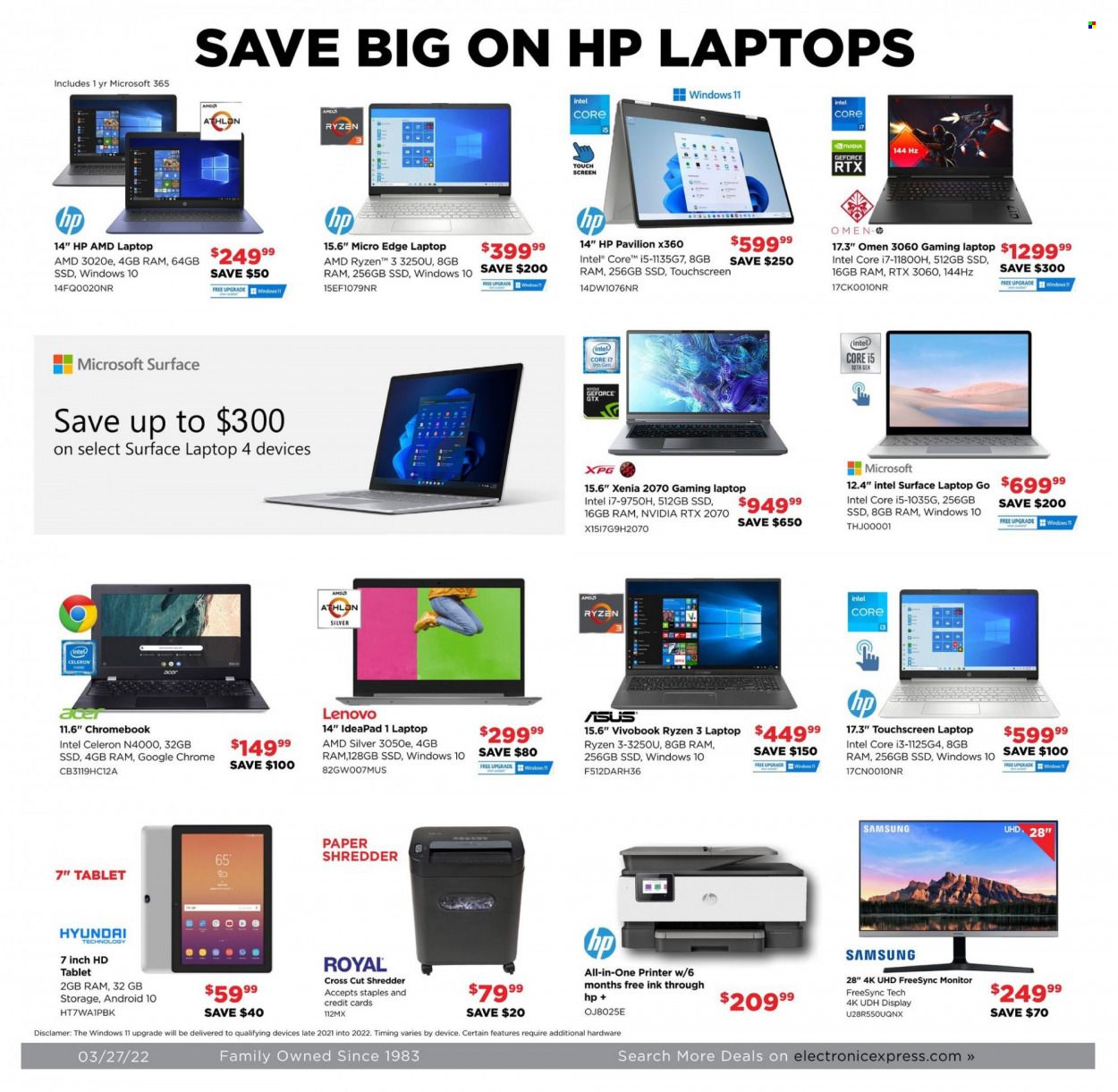 Electronic Express (AL, TN) Weekly Ad Flyer March 28 to April 4