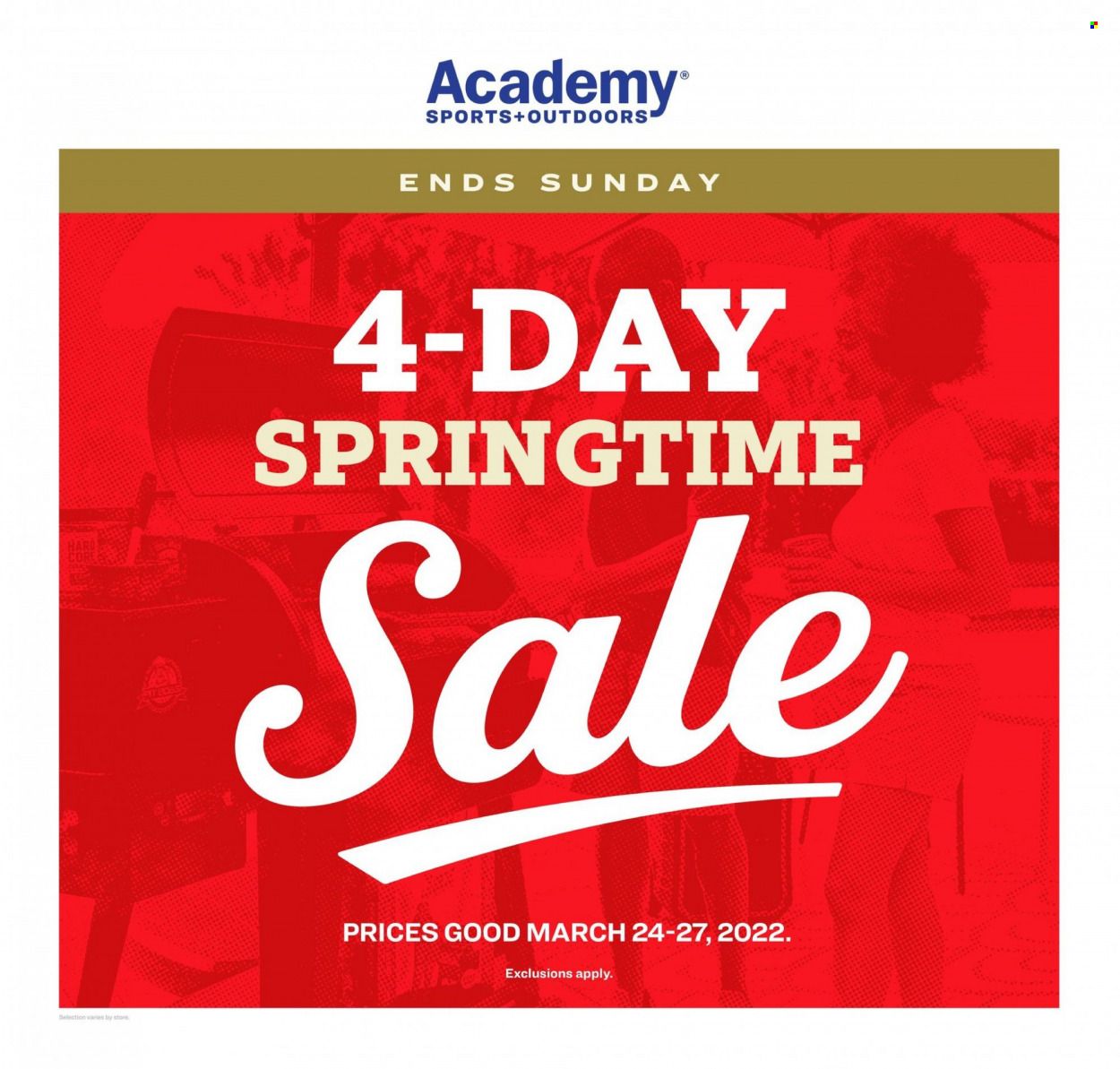 Academy Sports (AL, AR, GA, LA, MO, NC, SC, TN, TX) Weekly Ad Flyer March 28 to April 4