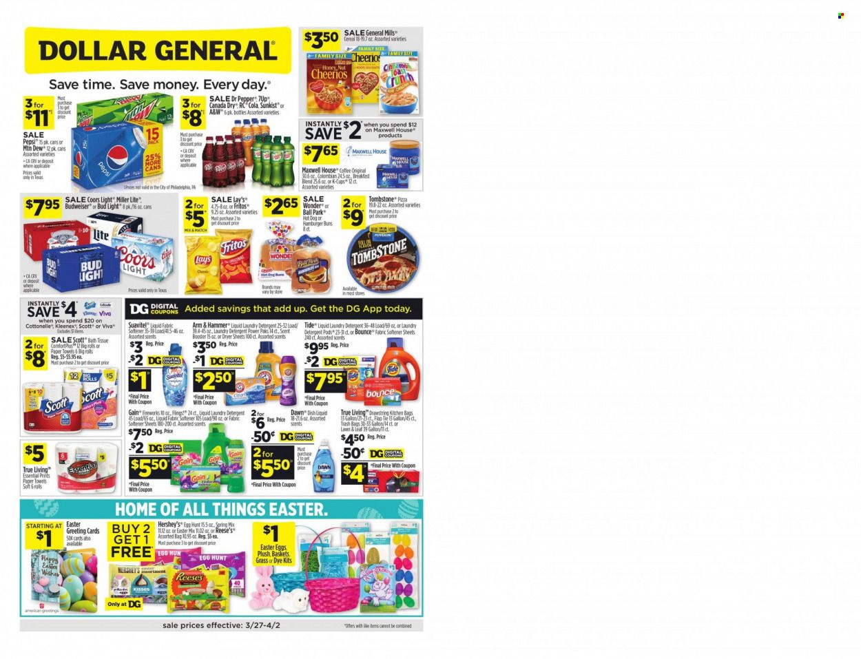 Dollar General (TX) Weekly Ad Flyer March 28 to April 4