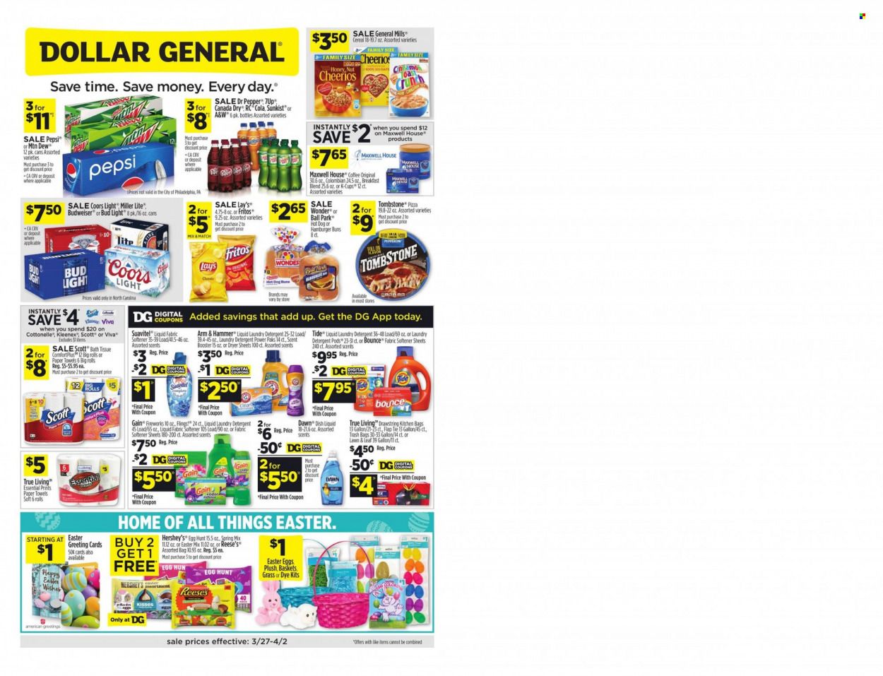 Dollar General (NC) Weekly Ad Flyer March 28 to April 4
