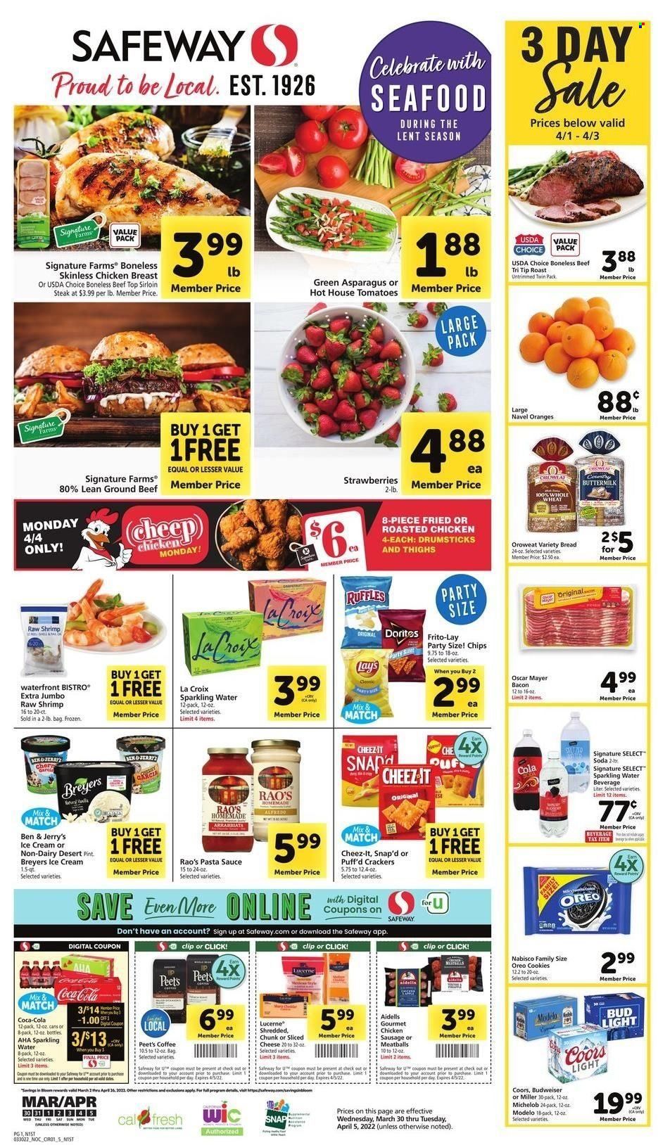 Safeway (AZ, CA, CO, HI, MD, NE, OR, VA, WA) Weekly Ad Flyer March 29 to April 5