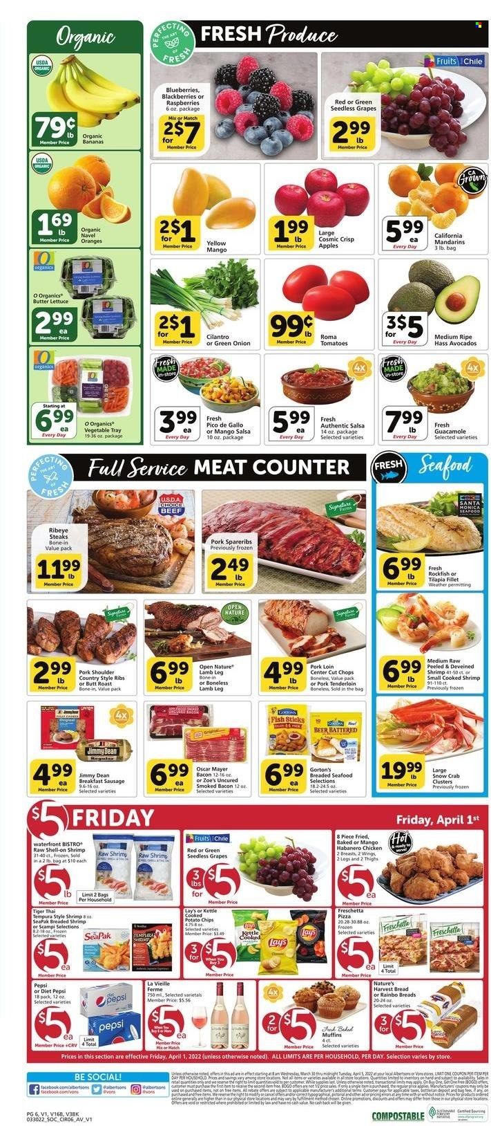 Albertsons (CA, ID, LA, MT, OR, TX, WA) Weekly Ad Flyer March 30 to April 6