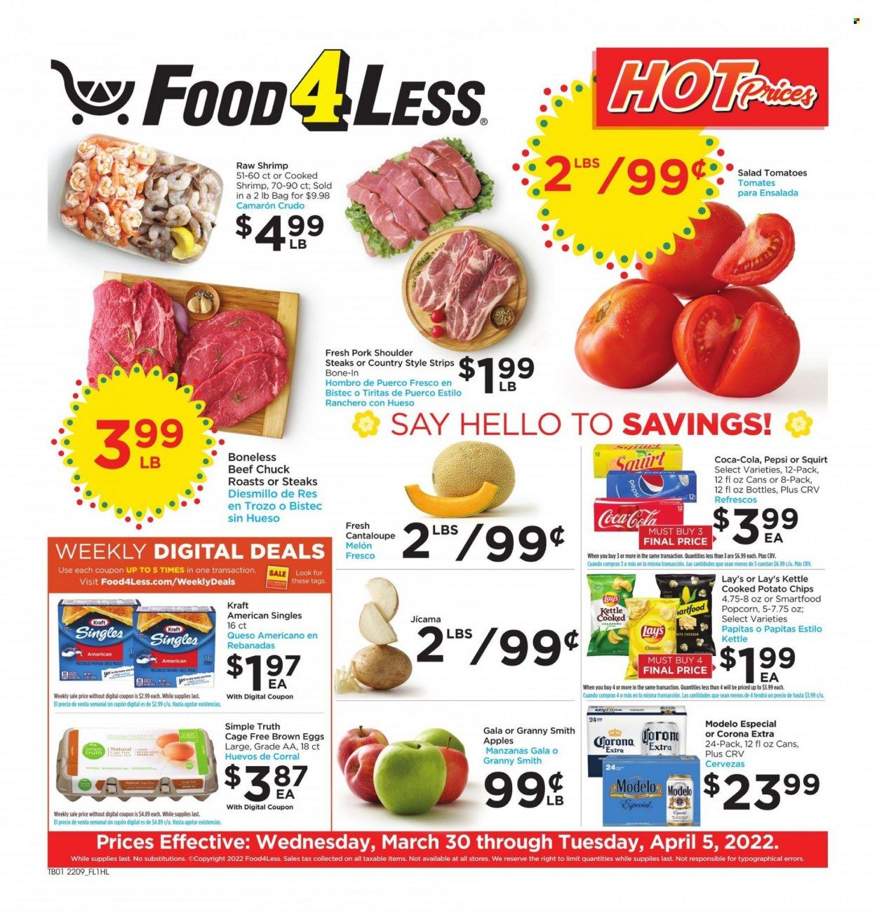 Food 4 Less (CA) Weekly Ad Flyer March 30 to April 6