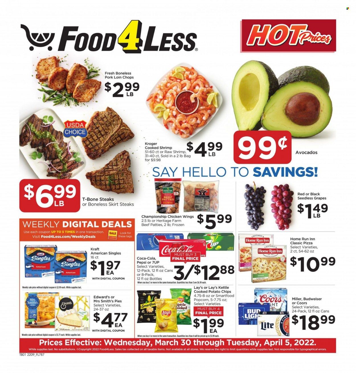 Food 4 Less (IN) Weekly Ad Flyer March 30 to April 6