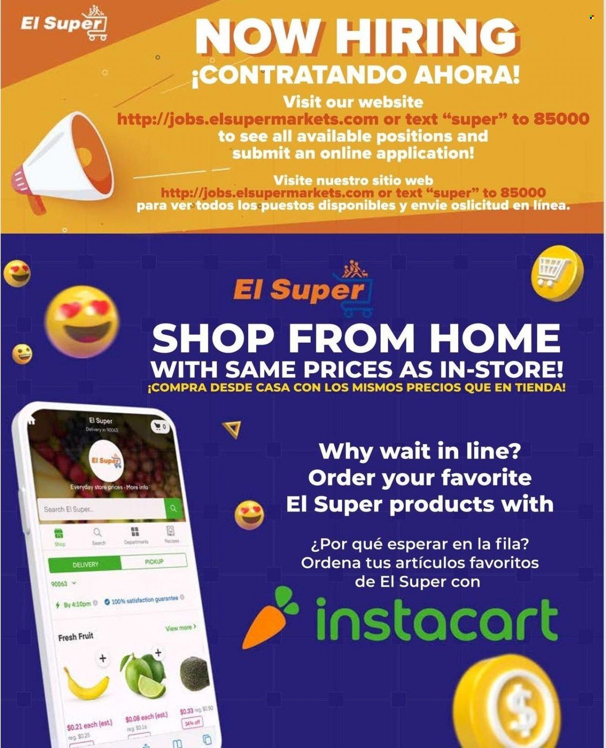 El Super (CA, NM, NV, TX) Weekly Ad Flyer March 30 to April 6