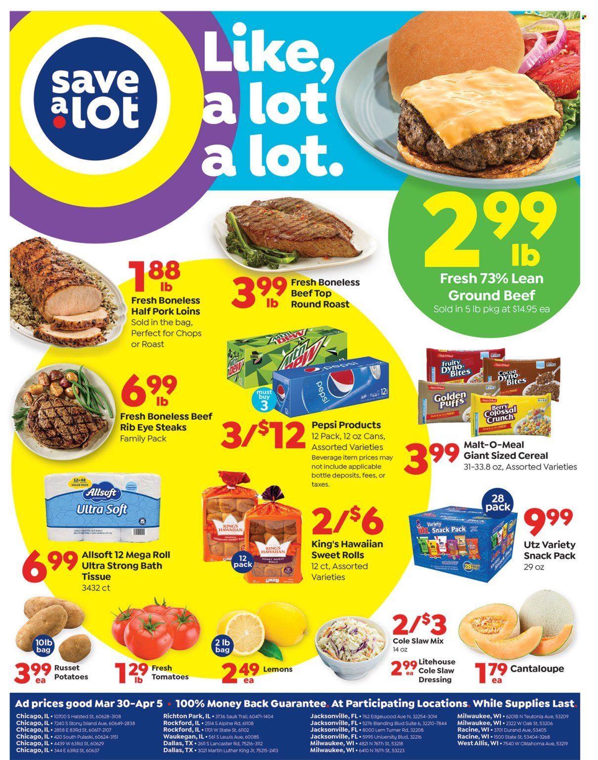 Save a Lot Weekly Ad Flyer March 30 to April 6
