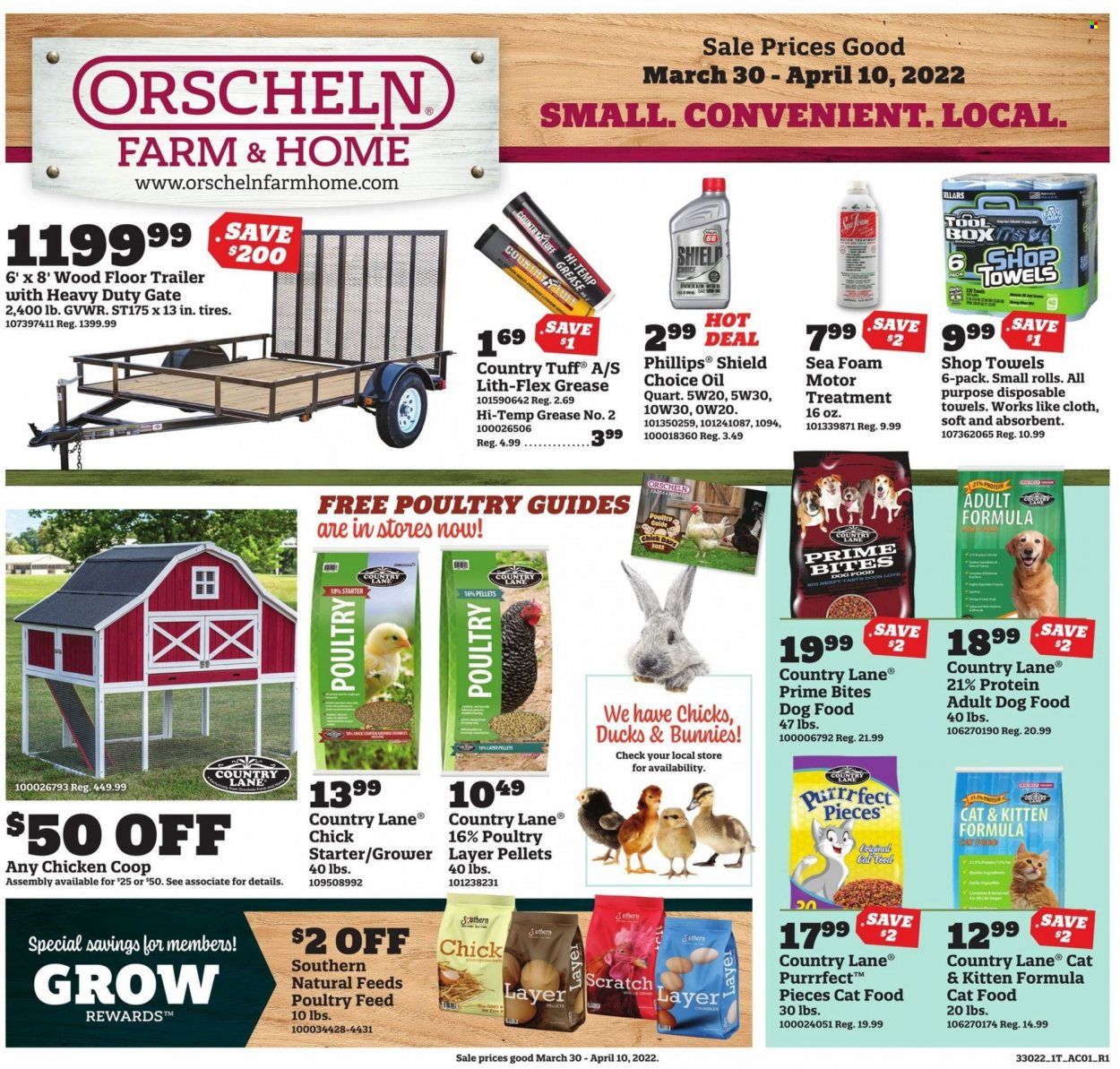 Orscheln Farm and Home (IA, IN, KS, MO, NE, OK) Weekly Ad Flyer March 30 to April 6