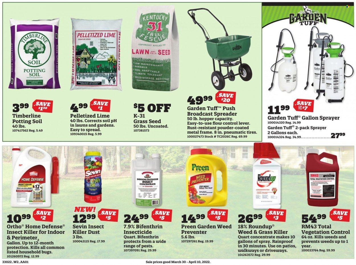 Orscheln Farm and Home (IA, IN, KS, MO, NE, OK) Weekly Ad Flyer March 30 to April 6