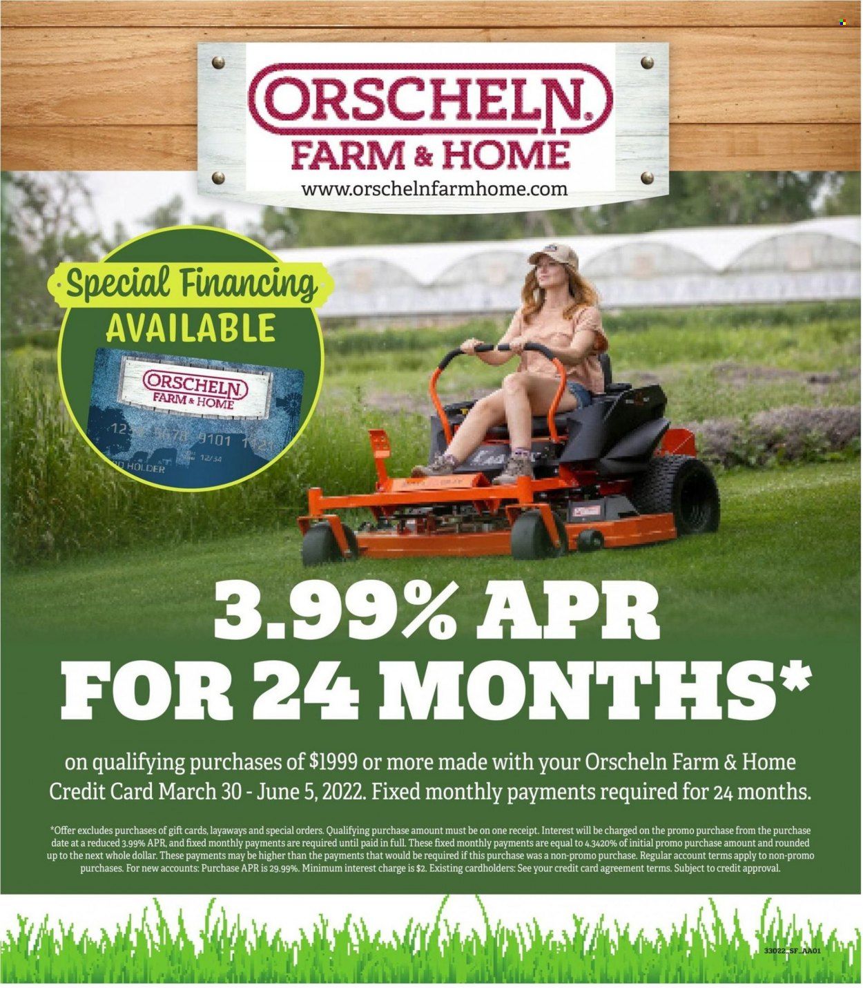 Orscheln Farm and Home (IA, IN, KS, MO, NE, OK) Weekly Ad Flyer March 30 to April 6