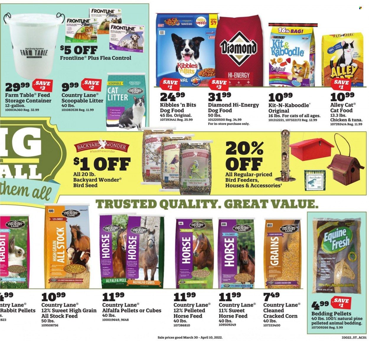 Orscheln Farm and Home (IA, IN, KS, MO, NE, OK) Weekly Ad Flyer March 30 to April 6