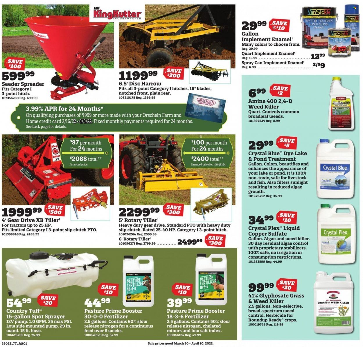 Orscheln Farm and Home (IA, IN, KS, MO, NE, OK) Weekly Ad Flyer March 30 to April 6