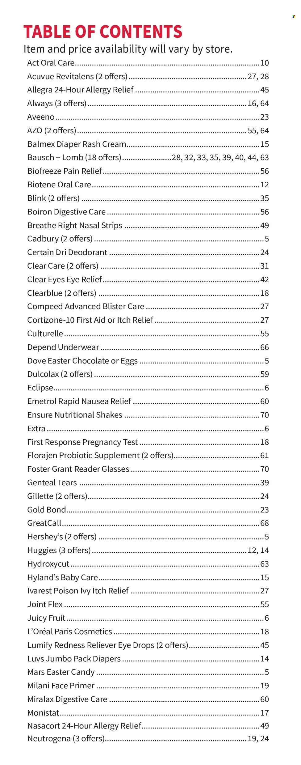 Walgreens Weekly Ad Flyer March 30 to April 6