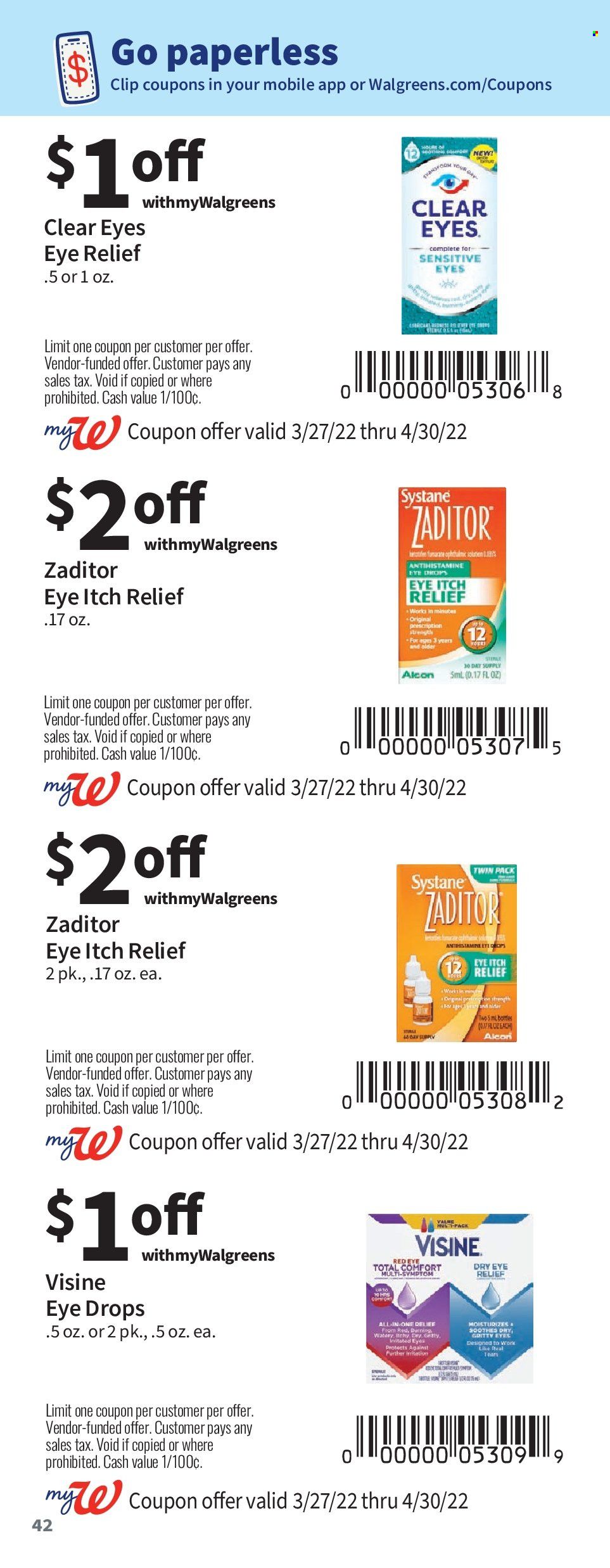 Walgreens Weekly Ad Flyer March 30 to April 6
