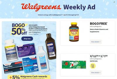 Walgreens Weekly Ad Flyer March 30 to April 6