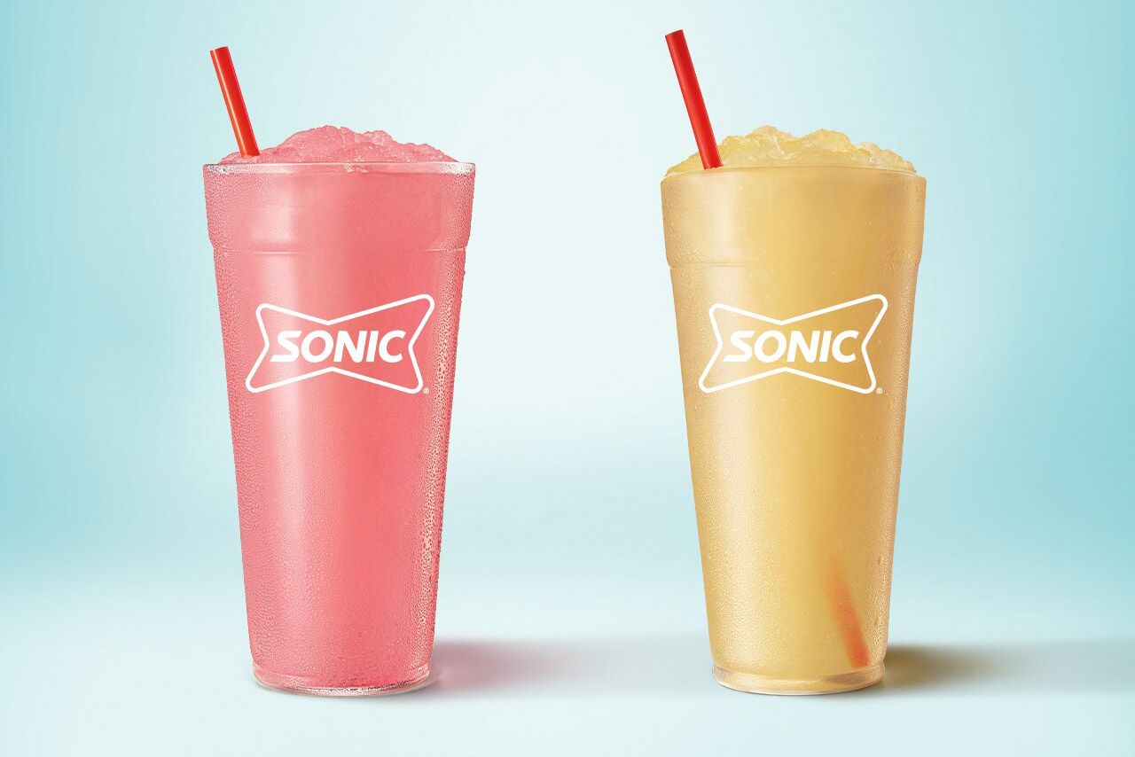 Sonic Drive-in Premiers the New Red Bull Strawberry Apricot Summer Edition Slush