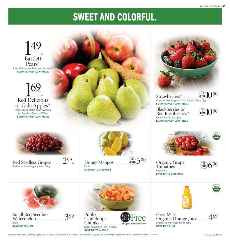 Publix (AL, FL, GA, NC, SC, TN) Weekly Ad Flyer March 31 to April 7