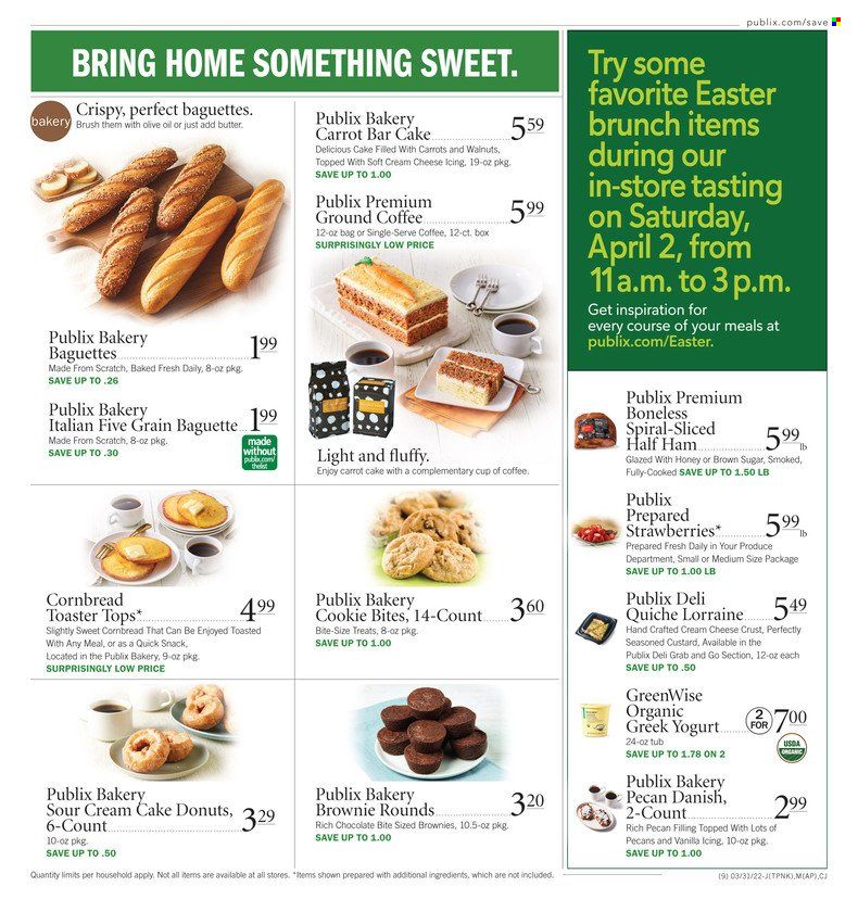 Publix (AL, FL, GA, NC, SC, TN) Weekly Ad Flyer March 31 to April 7