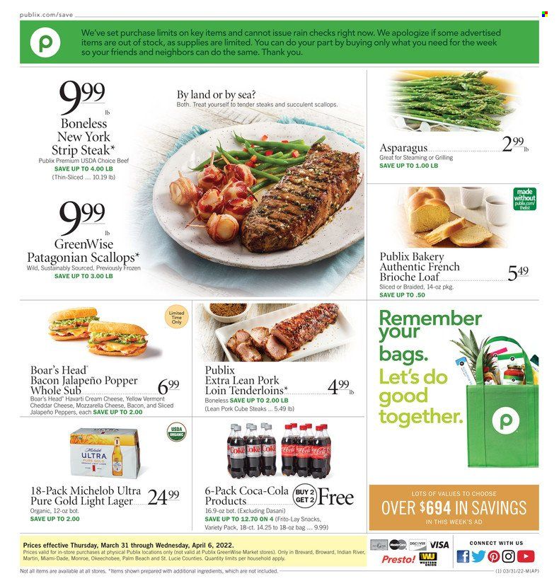 Publix (AL, FL, GA, NC, SC, TN) Weekly Ad Flyer March 31 to April 7